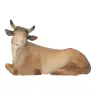 Donkey + ox Carved Wood for a 12 cm nativity Color