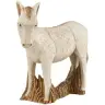 Ane - H 28 cm - Blanc et doré