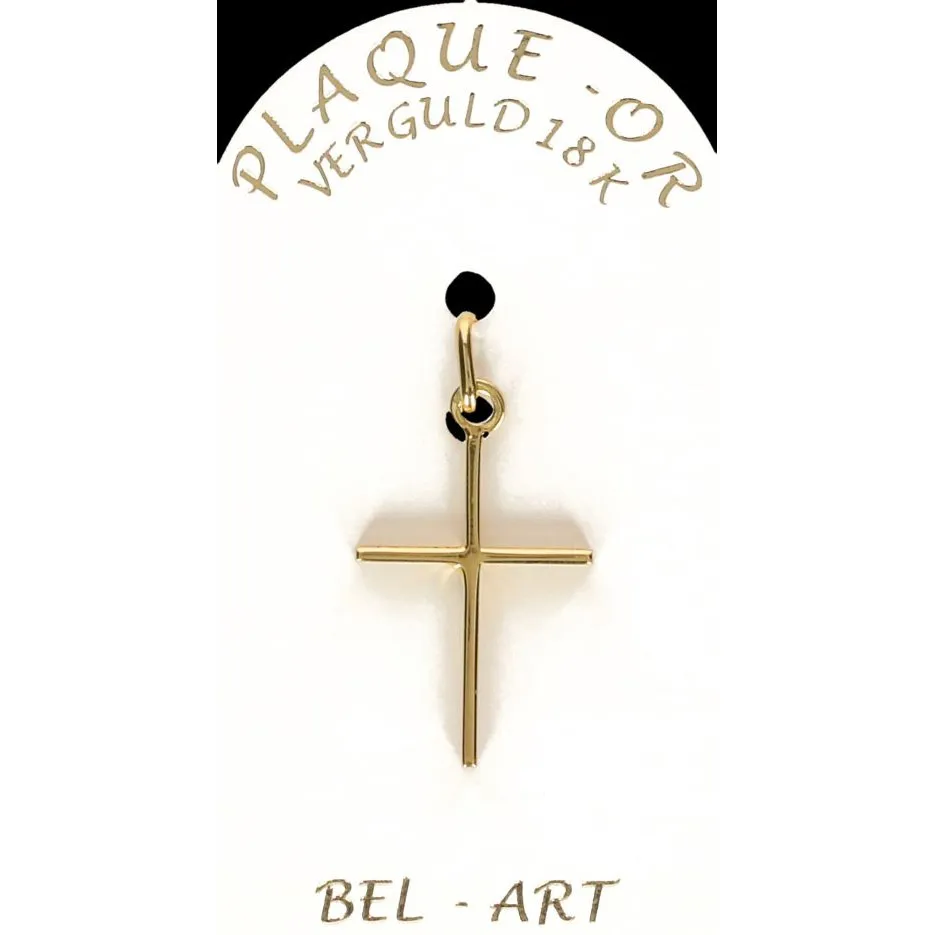 Cross Plated Gold 20 X 15 mm
